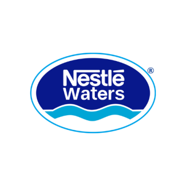Logo Nestle Waters bleu initiative femme entreprise RSE