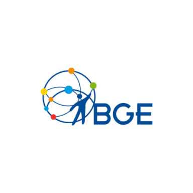 Logo BGE png bleu vert jaune Boutique de gestion espace